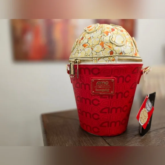 Loungefly AMC Perfectly Popcorn Crossbody Bag - Picture 6 of 8